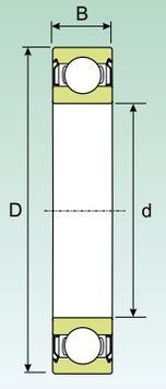 Подшипник 6186 2RS 6X13X5 00000002258 фото