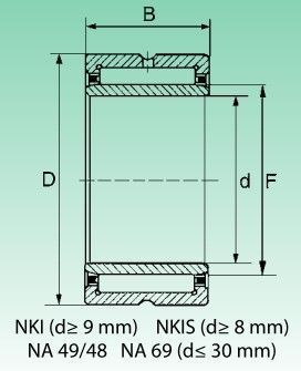 Подшипник NKI40/30 00000002663 фото