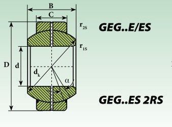 Підшипник GEG45 ES 2RS 00000002586 фото
