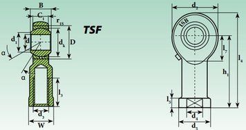 Шарнирная головка TSF 25 00000006393 фото