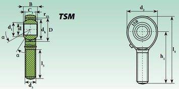 Шарнирная головка TSM8 680601105 фото